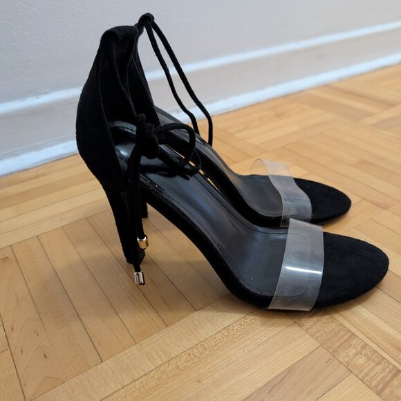 HEELED SANDALS WITH ANKLE STRAPS! - Picture 1 of 6